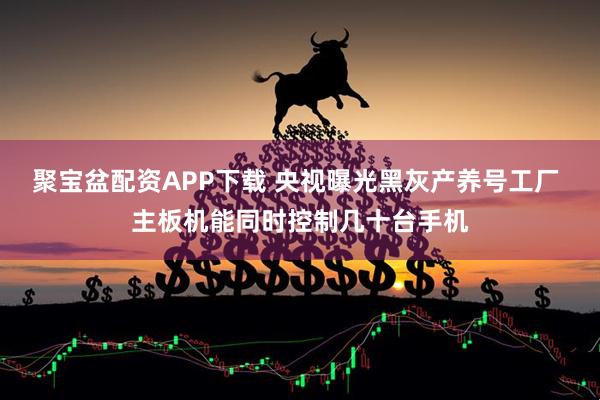聚宝盆配资APP下载 央视曝光黑灰产养号工厂 主板机能同时控制几十台手机