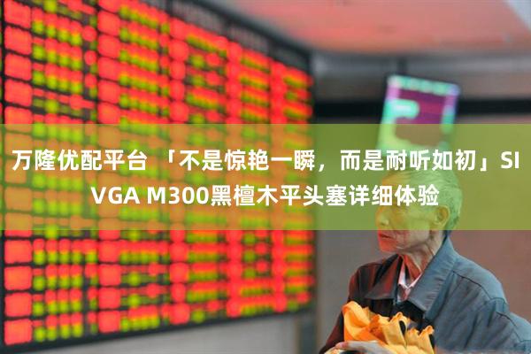 万隆优配平台 「不是惊艳一瞬，而是耐听如初」SIVGA M300黑檀木平头塞详细体验